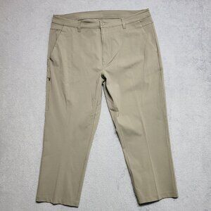 BYLT Pants Mens 38x25 Beige Premium Basics Performance Stretch Casual (TAG 40)